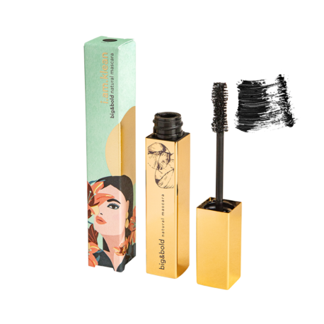 mascara big&bold open met swoosh en verpakking Golden Hour (websize transparante achtergrond)